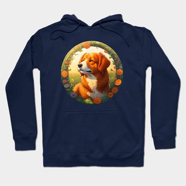 Nova Scotia Duck Tolling Retriever In Spring Hoodie by Pet And Petal